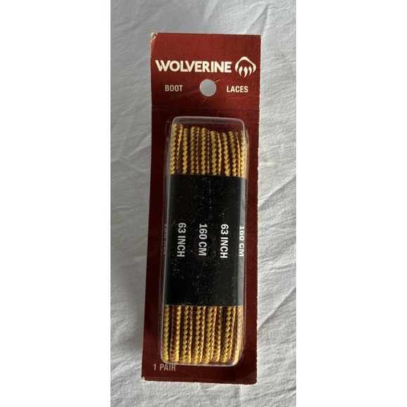 Wolverine Other - Wolverine Unisex 63" Gold Work Boot Laces W69410 NEW